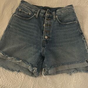 Lucky brand cut off high rise denim shorts